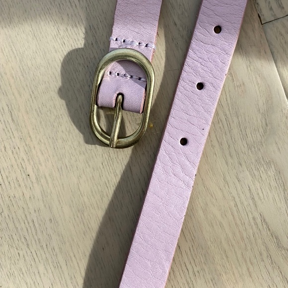 J Crew Lilac Thin Leather Belt
